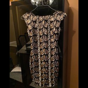 Black and gold Sequence dress